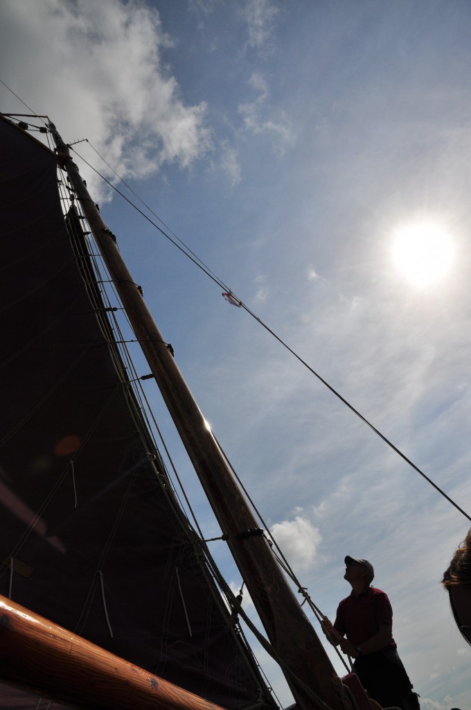 Die Segel werden eingeholt